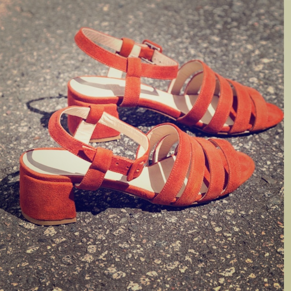 Maryum Nassir Zeda low Palma Sandal burnt orange